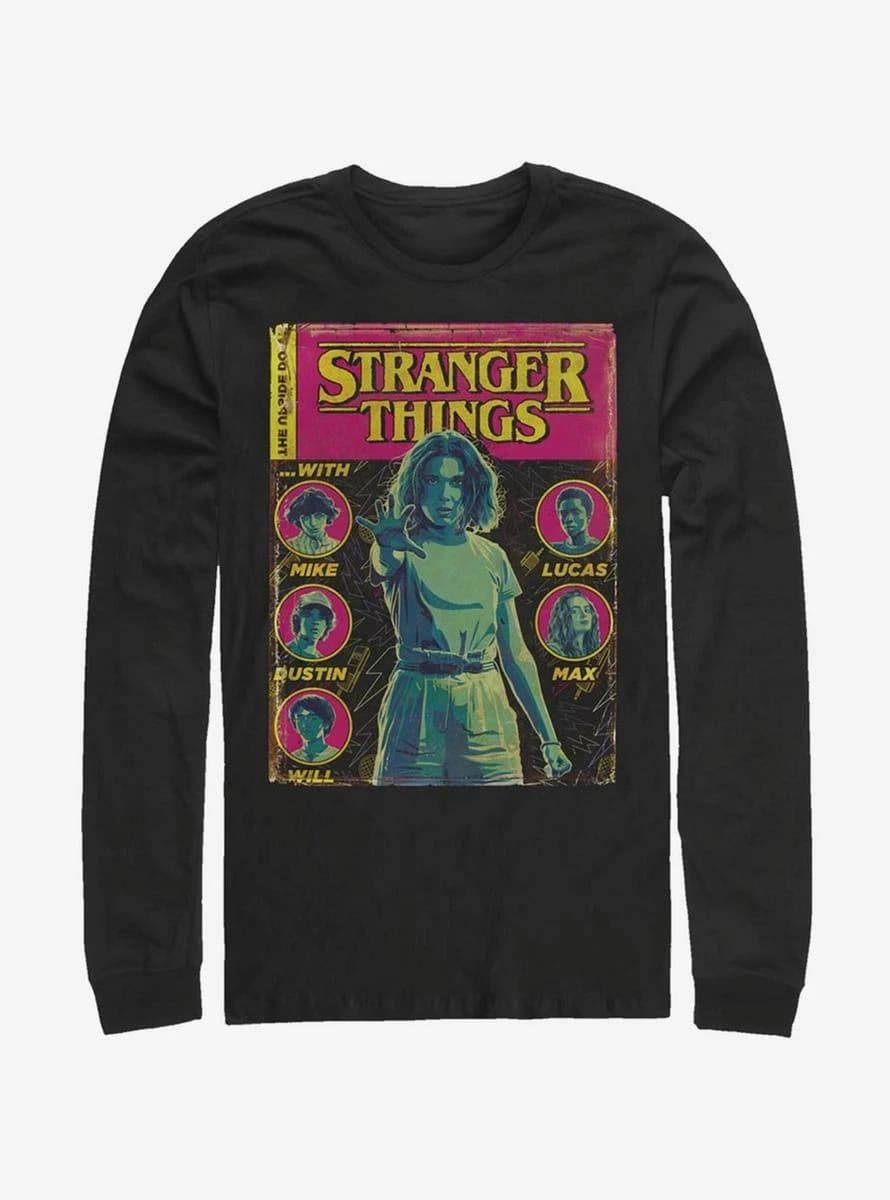 Stranger Things Men's Long Sleeve Graphic T-Shirt