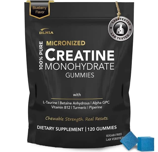 DLNIA 120 Creatine Monohydrate Gummies