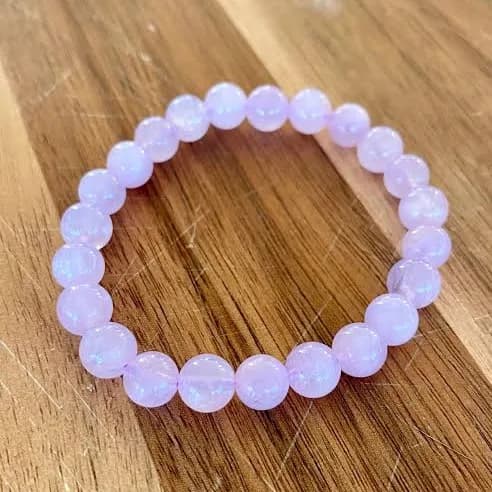 Amethyst Stretch Beaded Bracelet