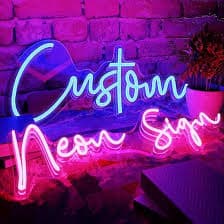 Custom Neon Signs, HUMPBACK Personalized Dimmable LED Neon Signs for Family Birthday Bar Wedding Party Night Light&Company Logo or Business Shop Signs, Birthday Gift Giving Name Neon Lights (12'' Length) - Amazon.com