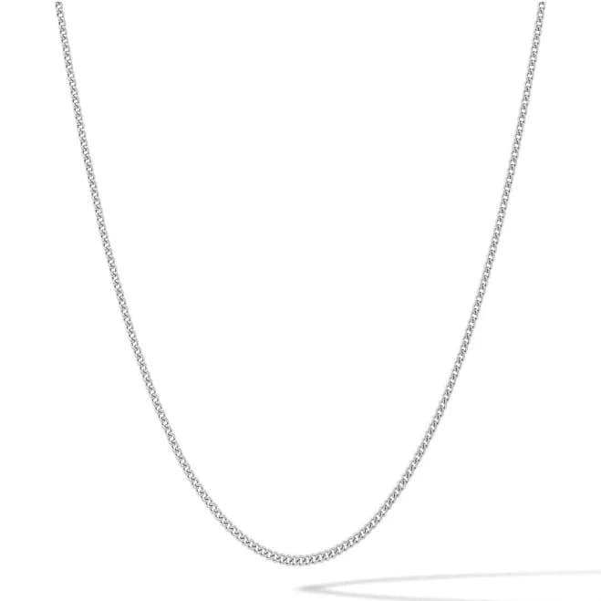 Vincero Men's Micro Cuban Chain Necklace in Sterling Silver and 14K Gold