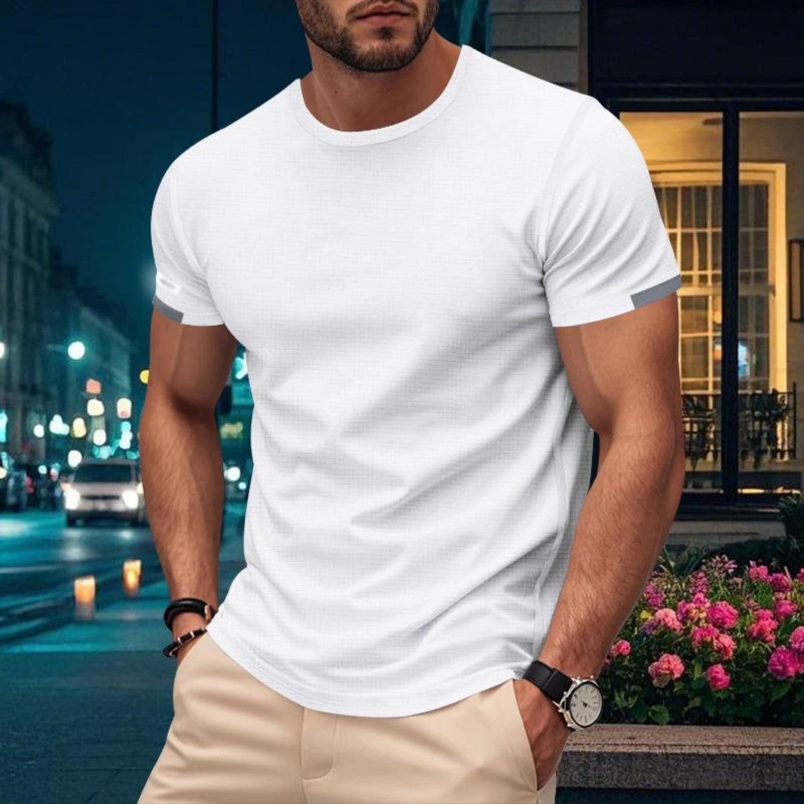 Yghzkop Men's Quick-Dry Marathon Running Shirt Breathable UV Protection Outdoor Sports Tee Moisture-Wicking Top - Walmart.com