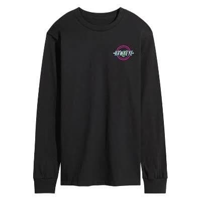 Marvel Men's Hawkeye Circle Logo Long Sleeve Graphic T-Shirt