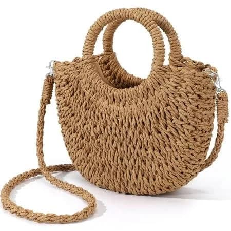 Women's Straw Beach Tote Bag