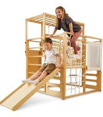 Amazon.com: Montessori Wooden Climbing Set for Kids | Montessori Climbing Triangle Climbing Dome | Montessori Climbing Frame Set for Toddler | Montessori Playground | Kids Play Gym (Rockwall Ramp) : Toys & Games