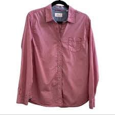 Weatherproof Vintage Pink Button-down Long Sleeve 100% Cotton Men's Shirt Size M | eBay