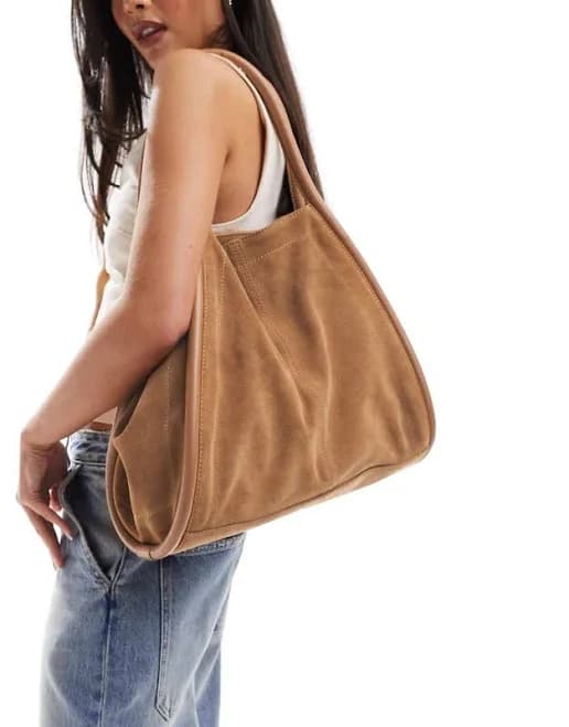 ASOS Design Women's Suede Tote Bag