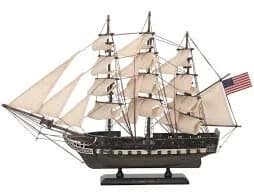Hampton Nautical Wooden USS Constitution Model Ship