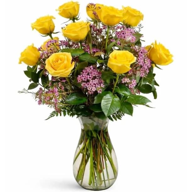 Yellow Dozen Roses