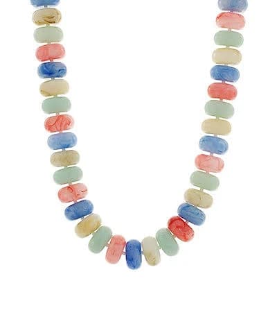 Chunky Marble Bead Necklace