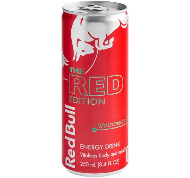 Red Bull Watermelon Energy Drink 8.4 fl. oz. Can - 48/Case