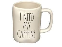 Amazon.com: Rae Dunn By Magenta Ceramic Coffee Mugs/Cup (I NEED MY CAFFINE - white mug) : Home & Kitchen