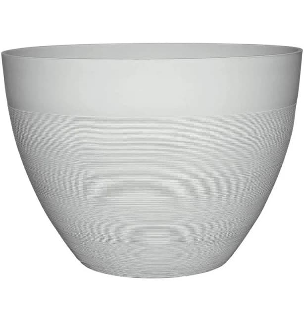 Decatur 22 in. Blanc de Blanc Resin Planter Pot