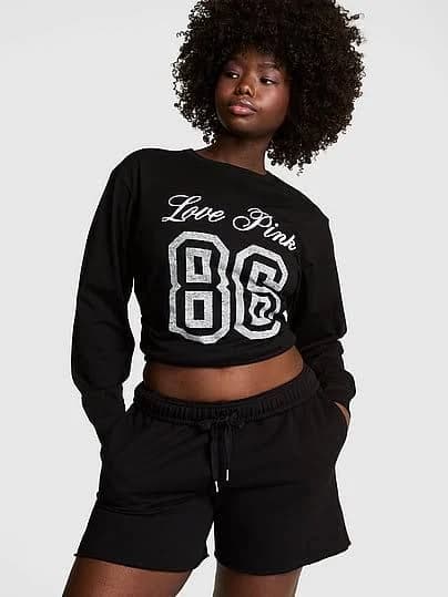 Pink Victoria's Women's Secret Tops New! Pink Campus Cotton Long Sleeve Tee