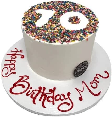 Unique Birthday Cakes Stenciled Sprinkle Cake