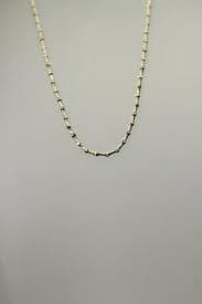 925 Sterling Silver Two Toned Ball & Bead 18" Long Necklace 9.9 Grams (NEC5361) | eBay