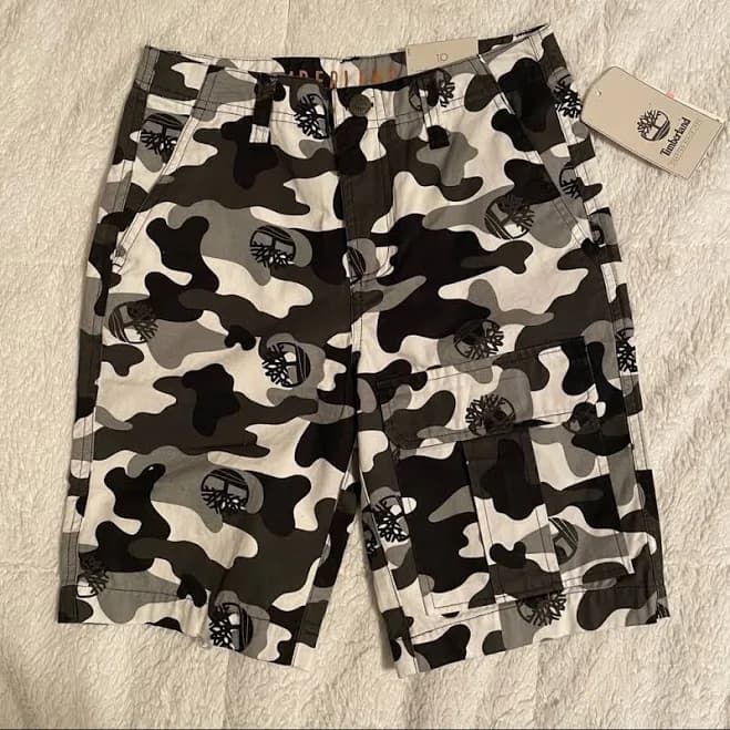 Timberland Boys' Camo Utility Shorts