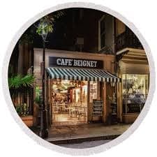 Cafe Beignet Yoga Mat by Susan Rissi Tregoning - Susan Rissi Tregoning