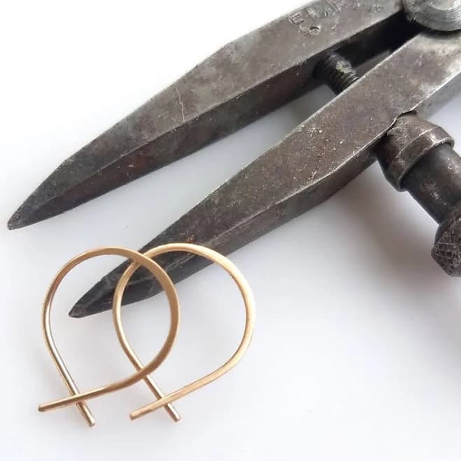 14K Gold Fill Super Tiny Perfect Hoops