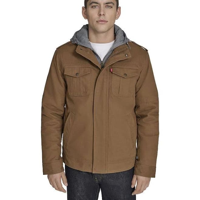 Levi's Men's Hooded Sherpa Lined Trucker Jacket