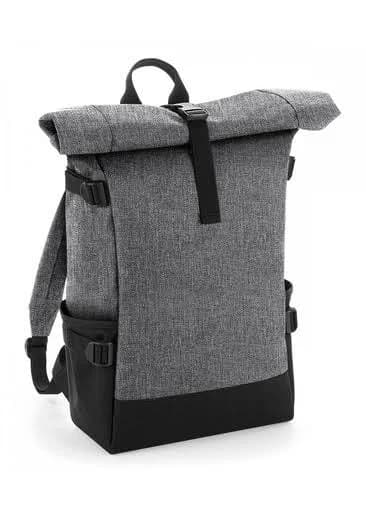 BagBase Block Roll-Top Backpack