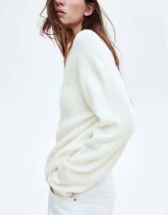 Ladies h&m Rib-Knit Sweater