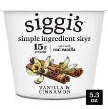 Siggi's Strained Low- Fat Yogurt with Vanilla & Cinnamon