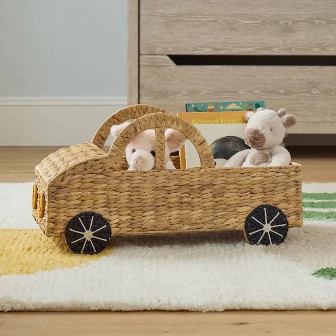 West Elm Pickup Truck Book Basket