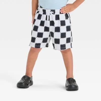 Infant Toddler Baby Boy Casual Checkerboard Plaid Cotton Elastic Waist Jogger Shorts Summer Clothes