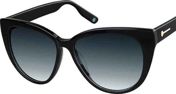 Zenni Women's Retro Cat-Eye RX Blokz Blue Light Sunglasses