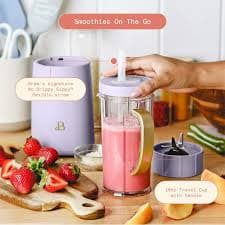 Beautiful Personal Blender Set with 12 Pieces, 240 W, Lavender for smoothies sauces - Walmart.com