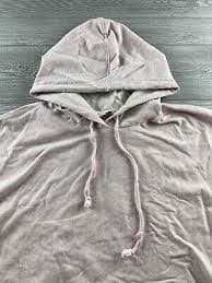 Weekend Suzanne Betro Pink Hoodie Womens Size 2X Lace Up Long Sleeves | eBay