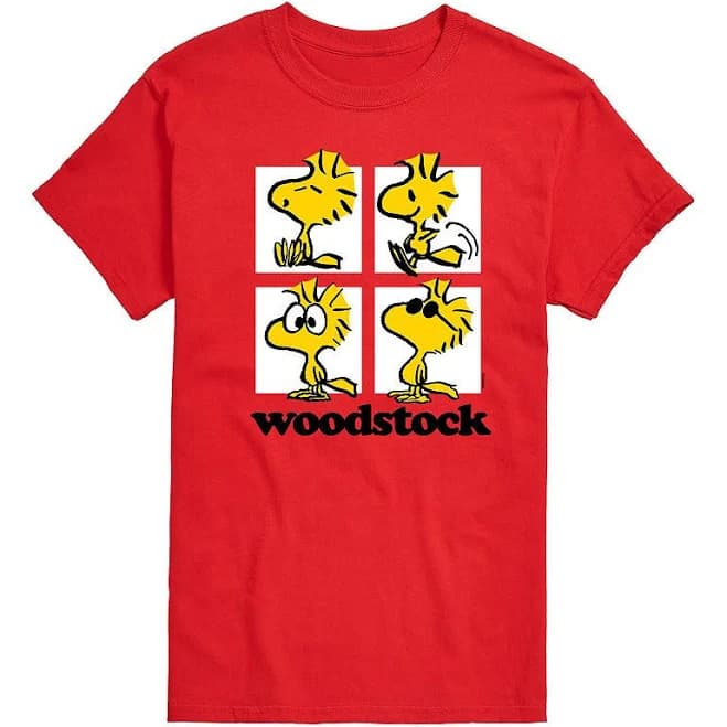 Peanuts Woodstock Grid Graphic Tee