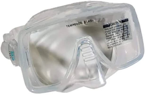 Scuba Diving Blue Tek2 Clear One Window Silicone Mask