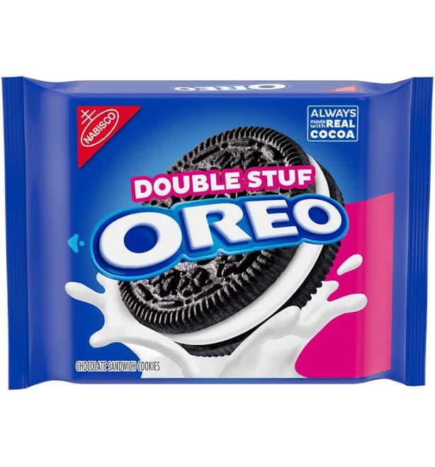 Oreo Double Stuf Chocolate Sandwich Cookies