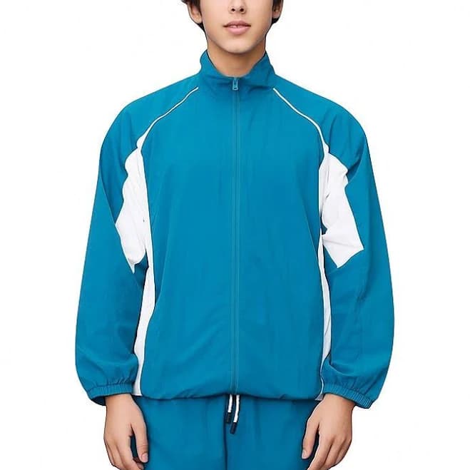 Anna-Kaci Men's Full Zip Colorblock Track Jacket
