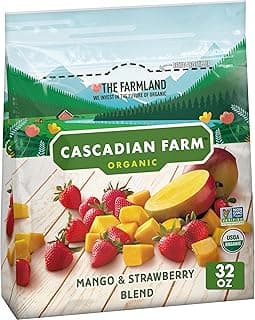 Organic Mango and Strawberry Blend, Frozen Fruit, Non-GMO, 32 oz Bag