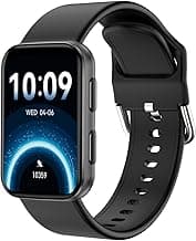 MorePro Health Fitness Tracker with Blood oxy-gen Monitor and 24/7 Heart Rate and Blood Pressure, Sleep Monitor, 120+ Sport Modes Waterproof Fitness Watch for Women Men Android iOS, Black