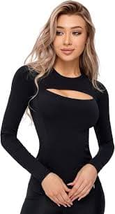 Bona Fide Workout Tops for Women ‚Äì Long/Short Sleeve Womens Crop Top - Designed for Gym, Workout, Running and Fitness, S: Buy Online at Best Price in UAE - Amazon.ae