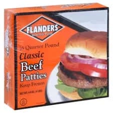 Flanders Beef Patties Classic 64 Ounces
