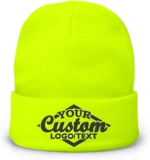 Custom Beanie Hat Personalized Embroidered Beanie Cap for Women and Men Design Logo Text Acrylic Gift Winter Soft Warm Beanie