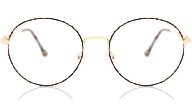 SmartBuy Collection Men's Round Full Rim Metal Prescription Glasses
