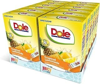Dole Tropical Lemonade - Powder Drink Mix - Sugar Free & Delicious, Makes 72 Flavored Water Beverages