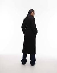 & Other Stories belted wool coat in black | ASOS