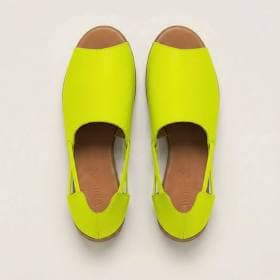 Womads Women's Peep Toe Slip-On Padded Leather Sandals
