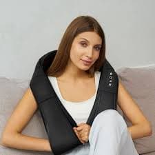 Moclever Neck Massager with Heat, Electric Neck and Back Massager with Infrared Light Heating 3 Intensity Levels Deep Kneading 3D Shiatsu Massage Pillow for Home Car Office - Walmart.com