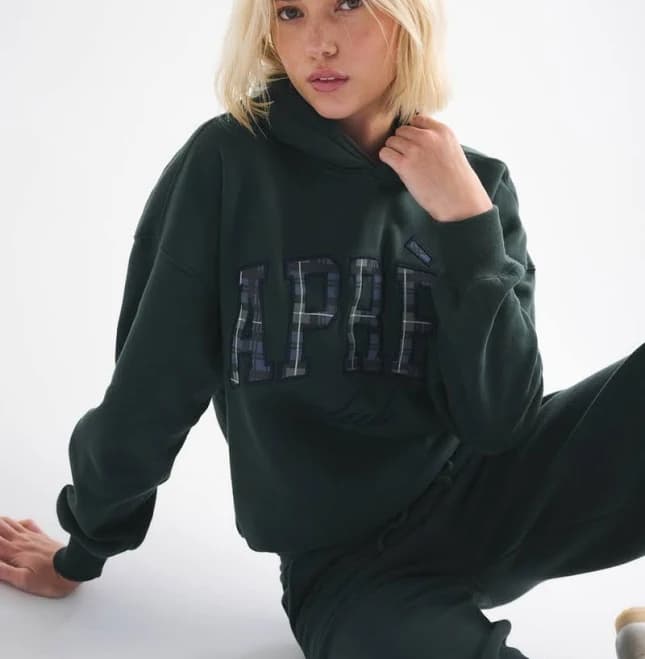 Women's Abercrombie & Fitch Sunday Hoodie in Dark Green