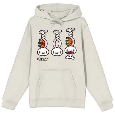 All Purpose Bunny Three Bunnies Graphic Hoodie