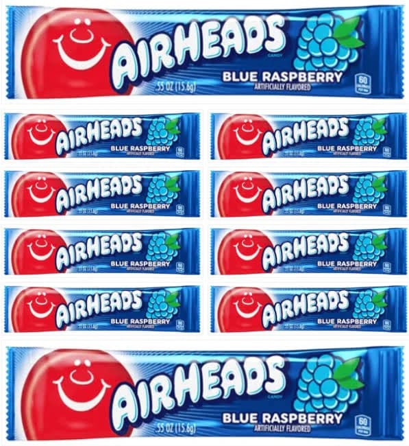 Blue Raspberry Airheads Blue Raspberry Airheads- 10 pack