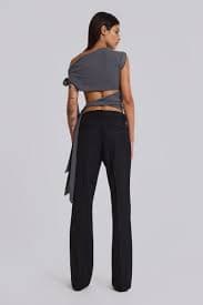 Stacked Bootcut Suit Pants | Jaded London | Clothing